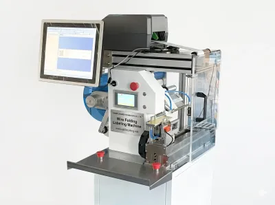 Półautomatyczna maszyna do składania i etykietowania drutu JW-T107 - Maszyna do nawijania taśmy