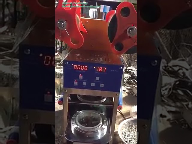 Automatyczna zamykarka do kubków i butelek F08 – idealna do sklepów bubble tea i kawiarni
