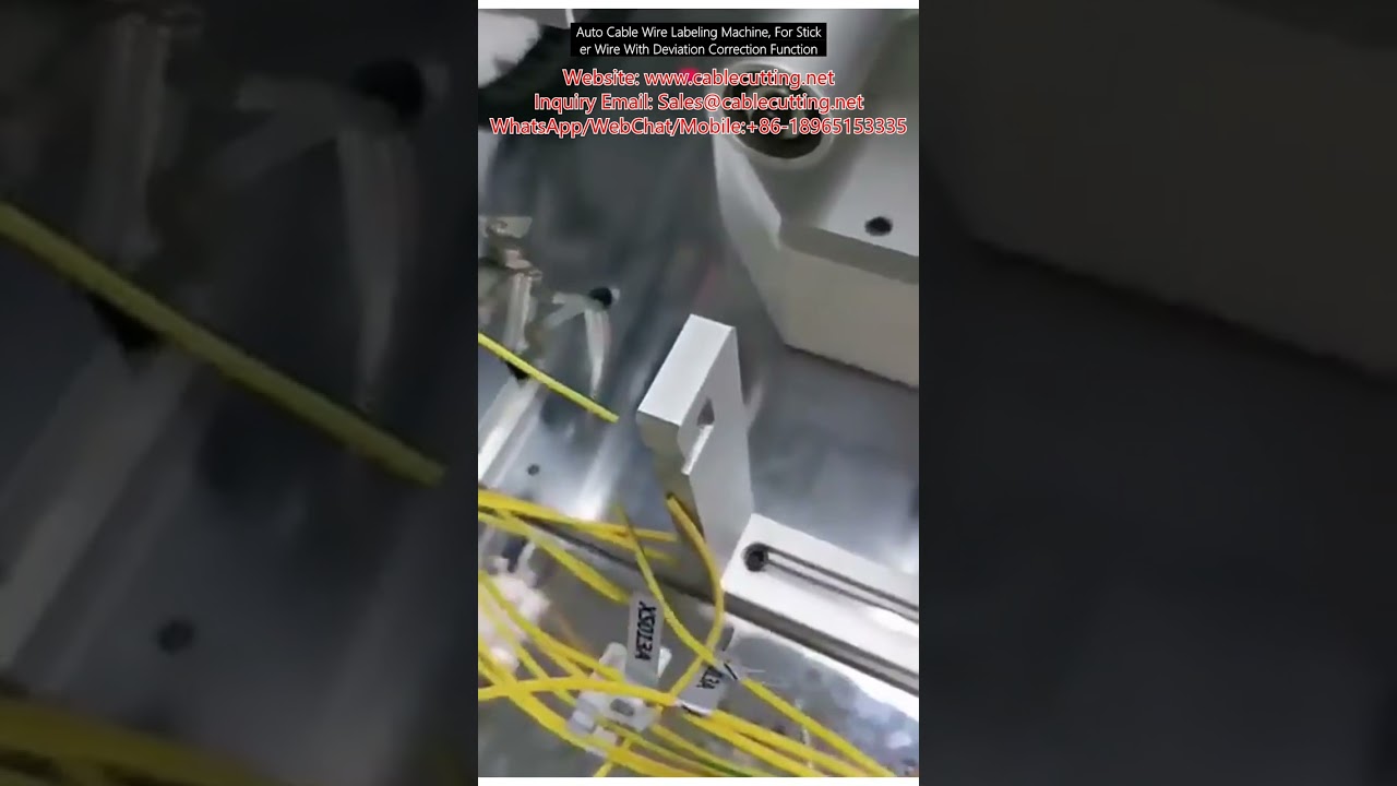 Auto Cable Wire Labeling Machine, For Sticker Wire With Deviation Correction Function