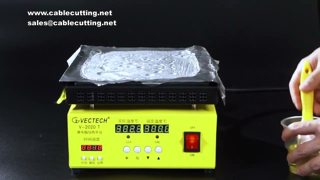 Stół grzewczy 956S 300W z podwójnym wyświetlaczem, płytka grzewcza z lampką LED do lutowania, regulacja temperatury