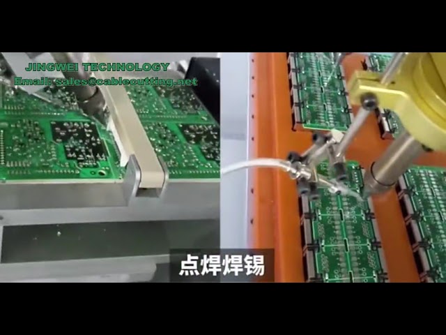 W pełni automatyczna maszyna do lutowania PCB, zgrzewarka punktowa z automatycznym podawaniem cyny