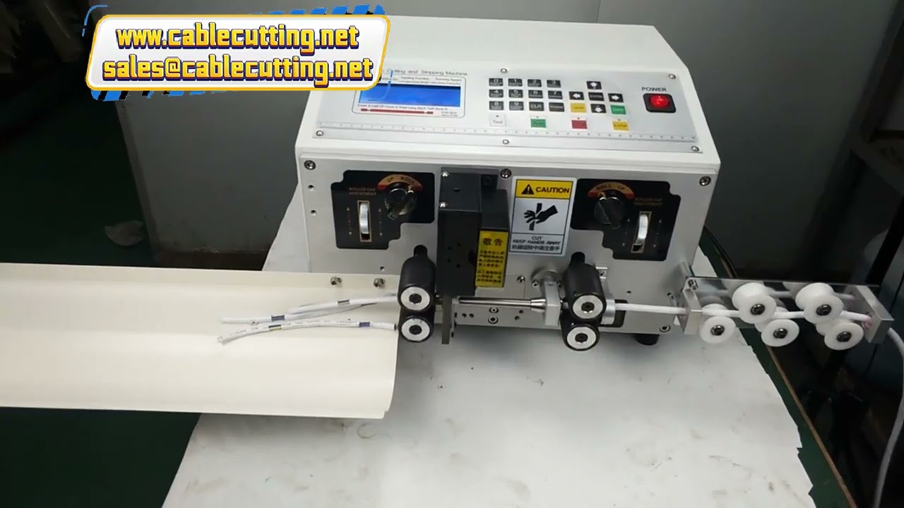 Multi-Core Cable Stripping Machine for Sheathed Wire - 3 Inner Cable Crimping and Peeling
