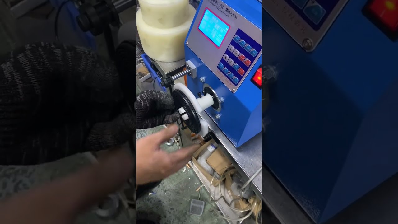 Przenośna Nawijarka Jednowrzecionowa do Kabli Danych | Maszyna do Fabryki #factory #machine