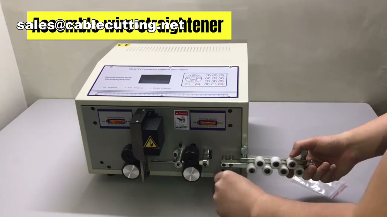 Maszyna do cięcia i zdejmowania izolacji z cienkich kabli elektrycznych okrągłych