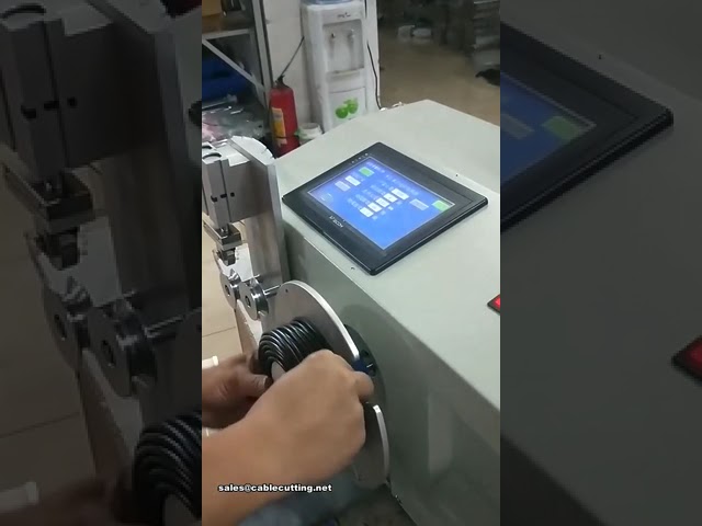Automatyczna zintegrowana maszyna do pomiaru i nawijania kabli