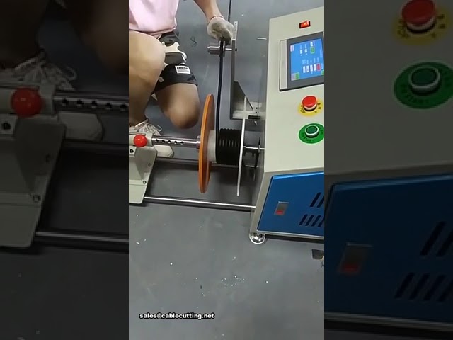 Maszyna do pomiaru i nawijania kabli