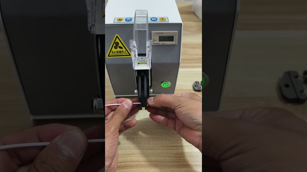 Pneumatyczna zaciskarka do końcówek | Maszyna do zdejmowania izolacji #machine #cablewirestrippingmachine #factory
